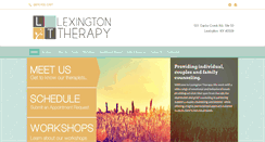 Desktop Screenshot of lexingtontherapy.com