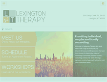 Tablet Screenshot of lexingtontherapy.com